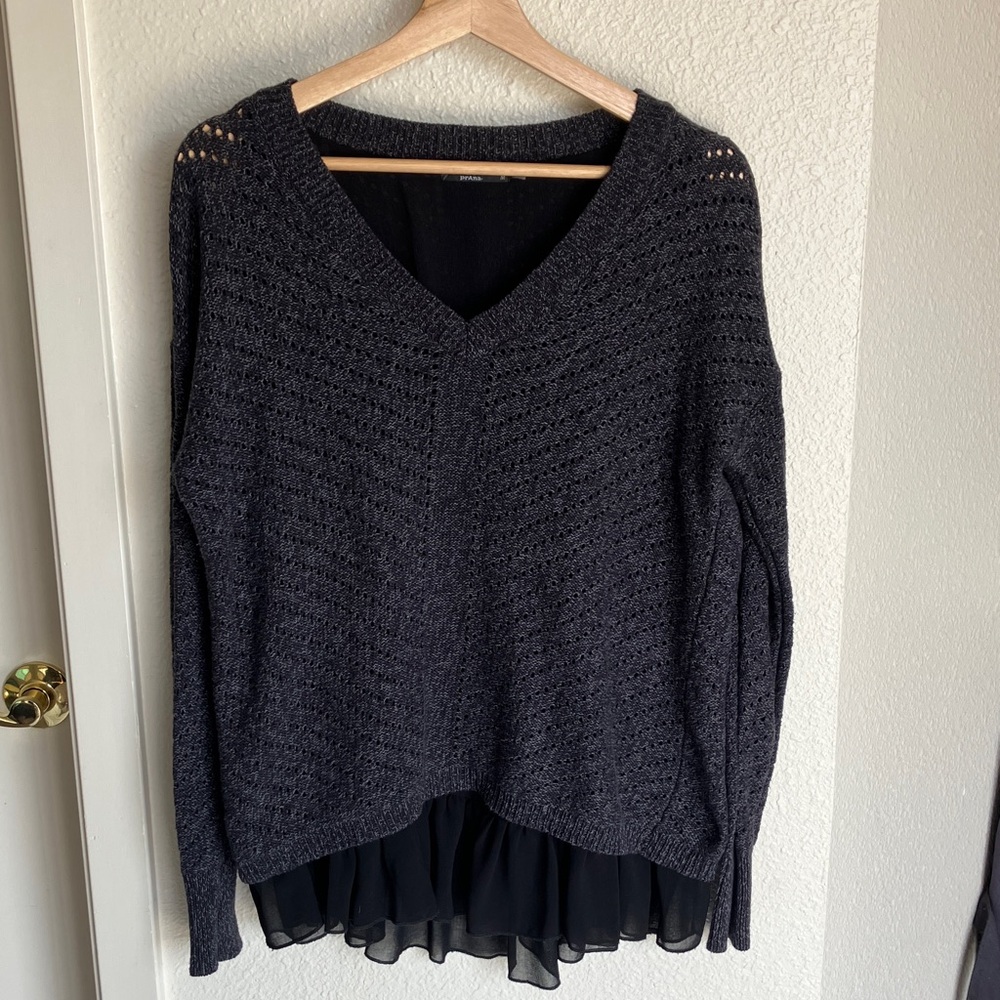 Prana Ellery Sheer Sweater Top